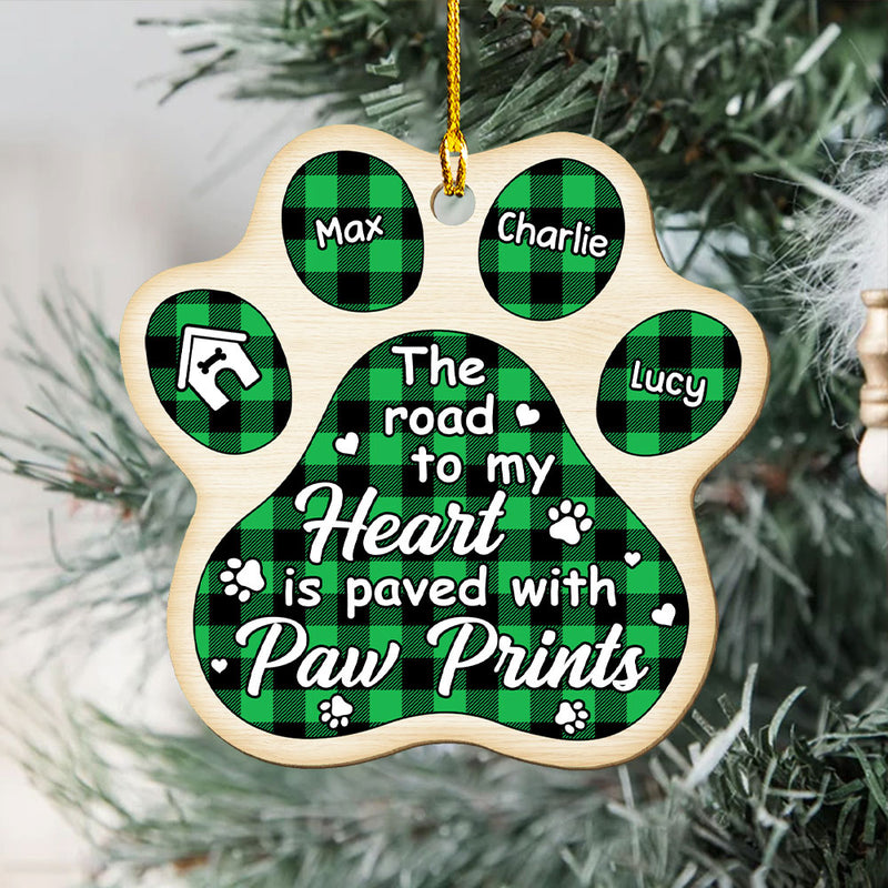 The Road To My Heart - Personalized Custom 1-layered Wood Ornament