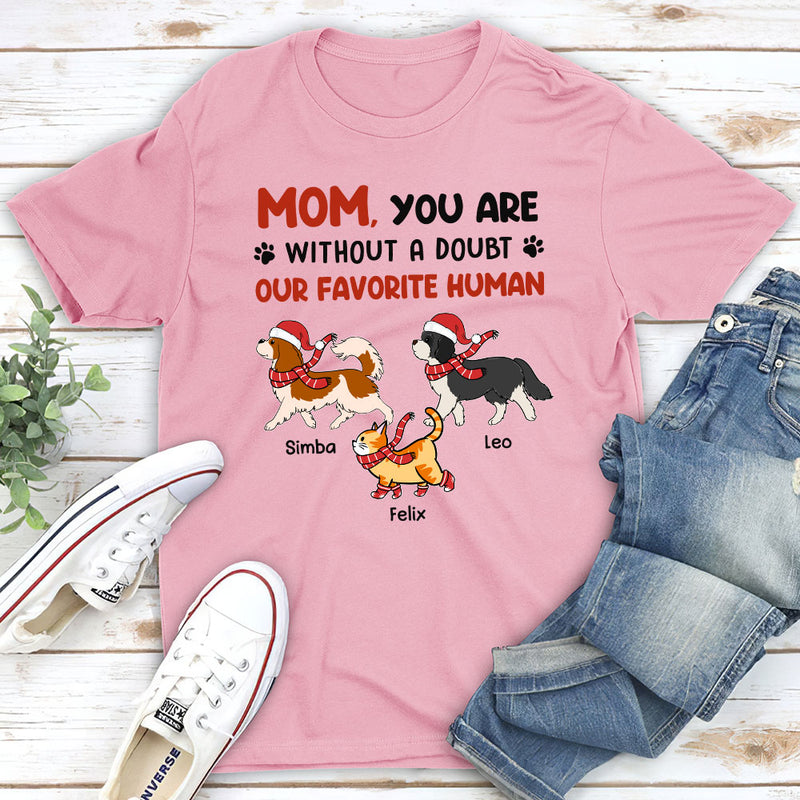 Favorite Dad Mom No Doubt - Personalized Custom Unisex T-shirt