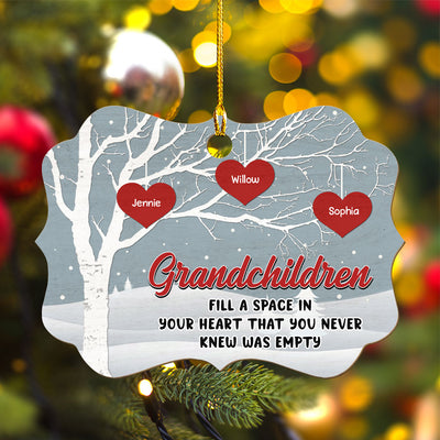 Filling Grandma Heart - Personalized Custom 1-layered Wood Ornament