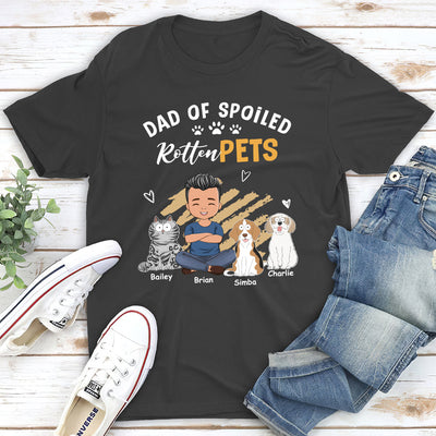 Spoiled Pets Funny - Personalized Custom Unisex T-shirt