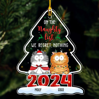 On The Naughty List - Personalized Custom Acrylic Ornament