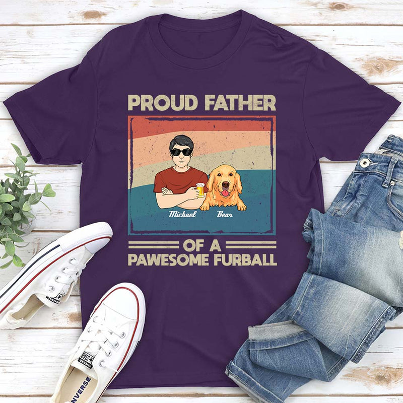 Proud To Be A Dog Dad - Personalized Custom Unisex T-shirt