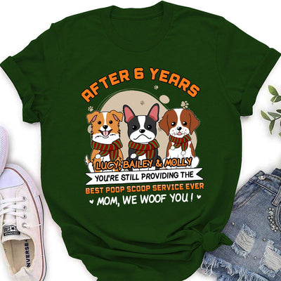 Best Poop Scoop Service - Personalized Custom Women's T-shirt