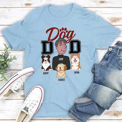 Mom Dad Cartoon - Personalized Custom Unisex T-shirt