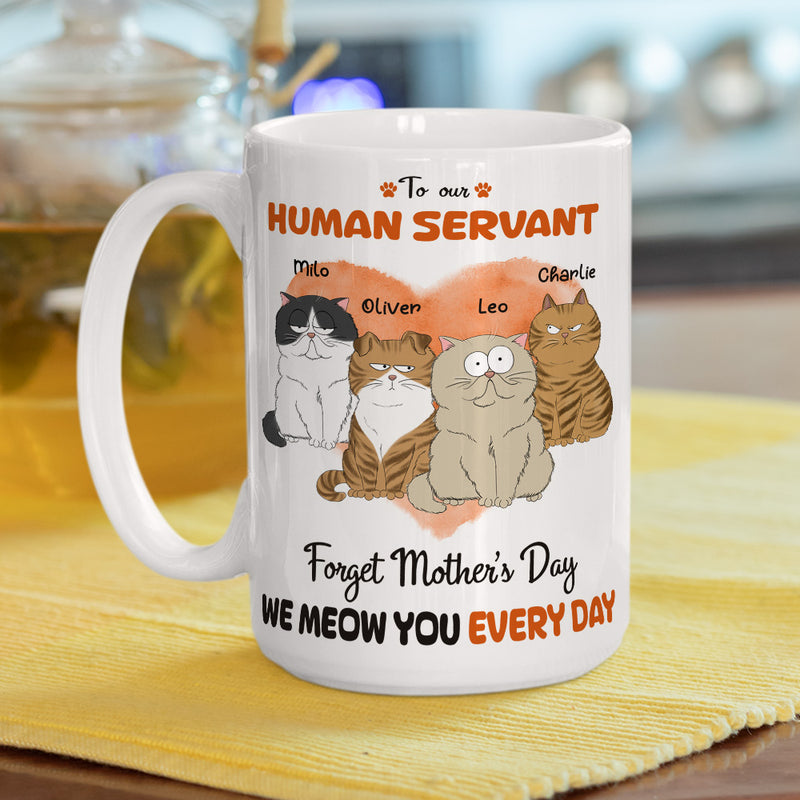 Meow You Every Day - Personalized Custom Coffee Mug