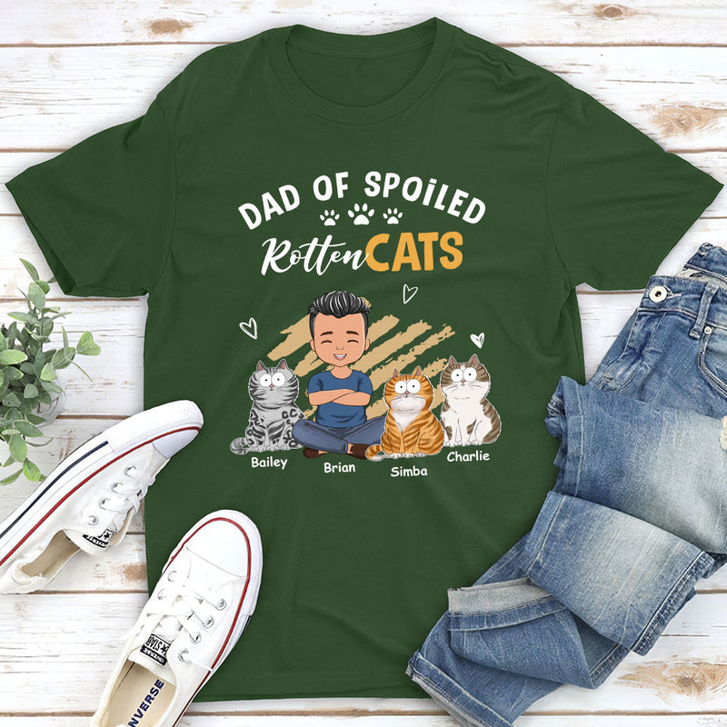 Spoiled Cats Funny - Personalized Custom Unisex T-shirt