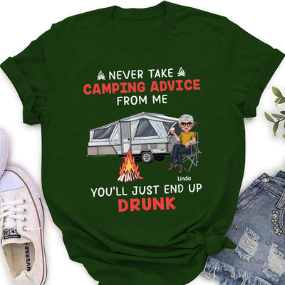 Camping Advice - Personalized Custom Women's T-shirt