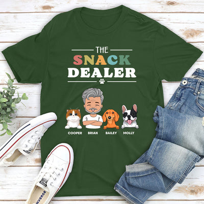 Pets Snack Dealer - Personalized Custom Unisex T-shirt