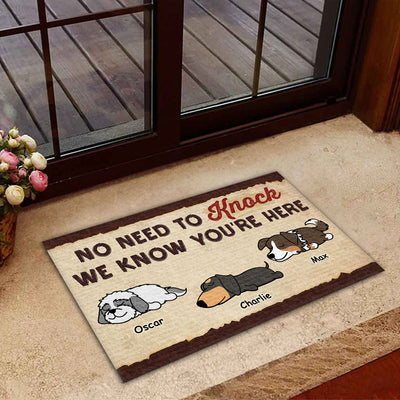 I Know You Are Here - Personalized Custom Doormat