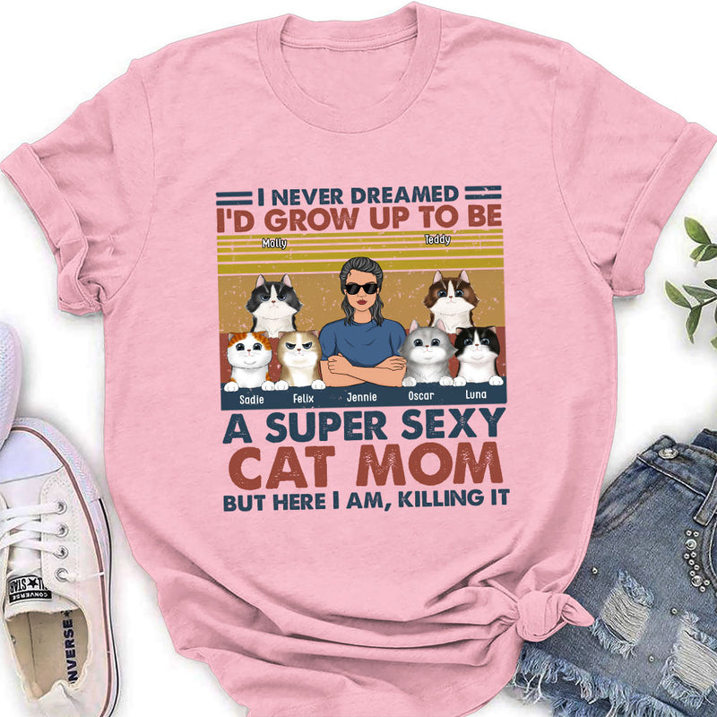 Sexy Cat Dad Mom - Personalized Custom Women&