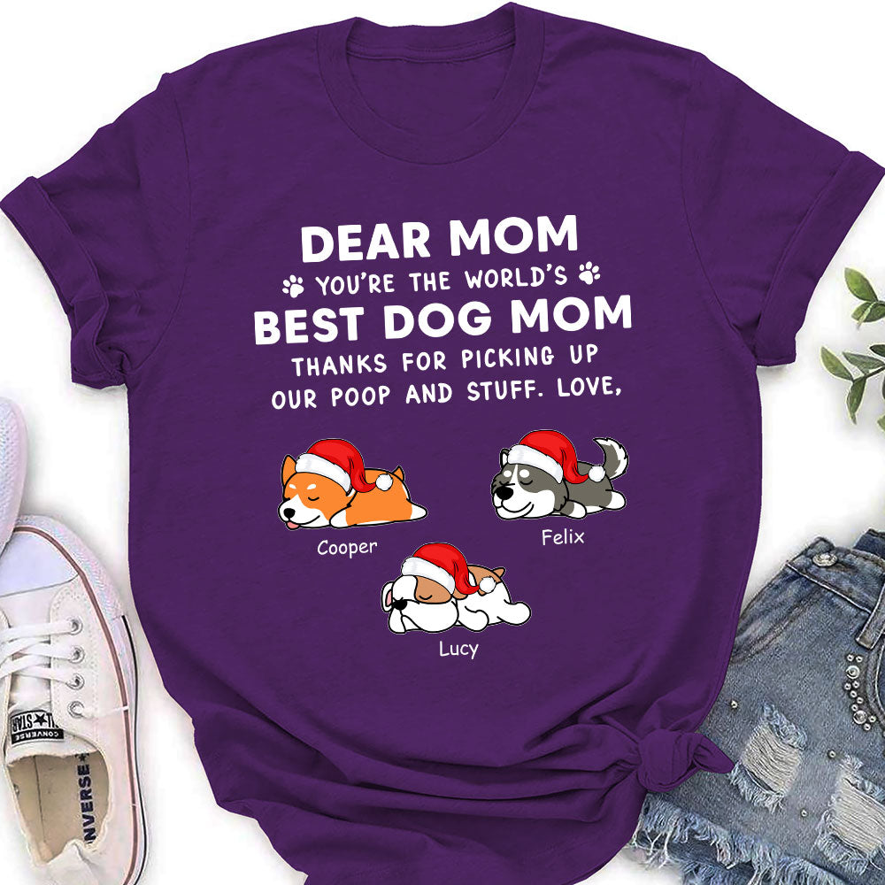 Dear Dad Sleeping - Personalized Custom Women's T-shirt