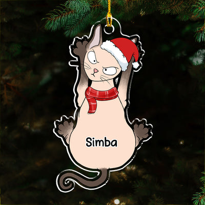 Funny Scratching - Personalized Custom Acrylic Ornament