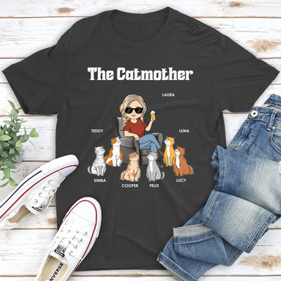 Mother Of Cats - Personalized Custom Unisex T-shirt