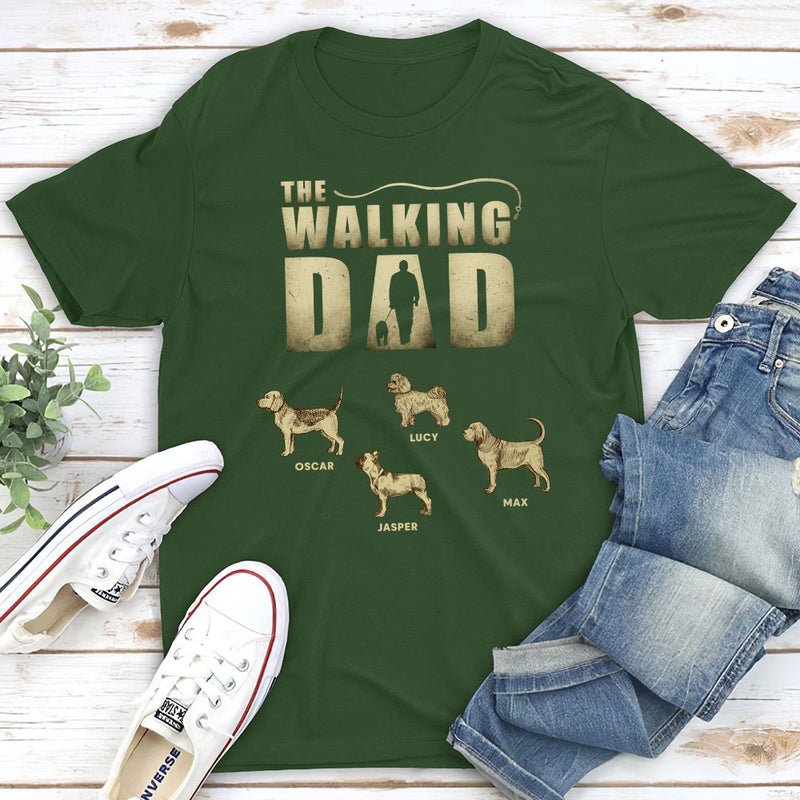 Walking Dad Vintage - Personalized Custom Unisex T-shirt