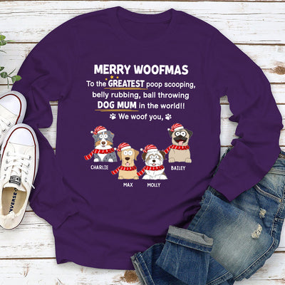 Greatest Woofmas - Personalized Custom Long Sleeve T-shirt