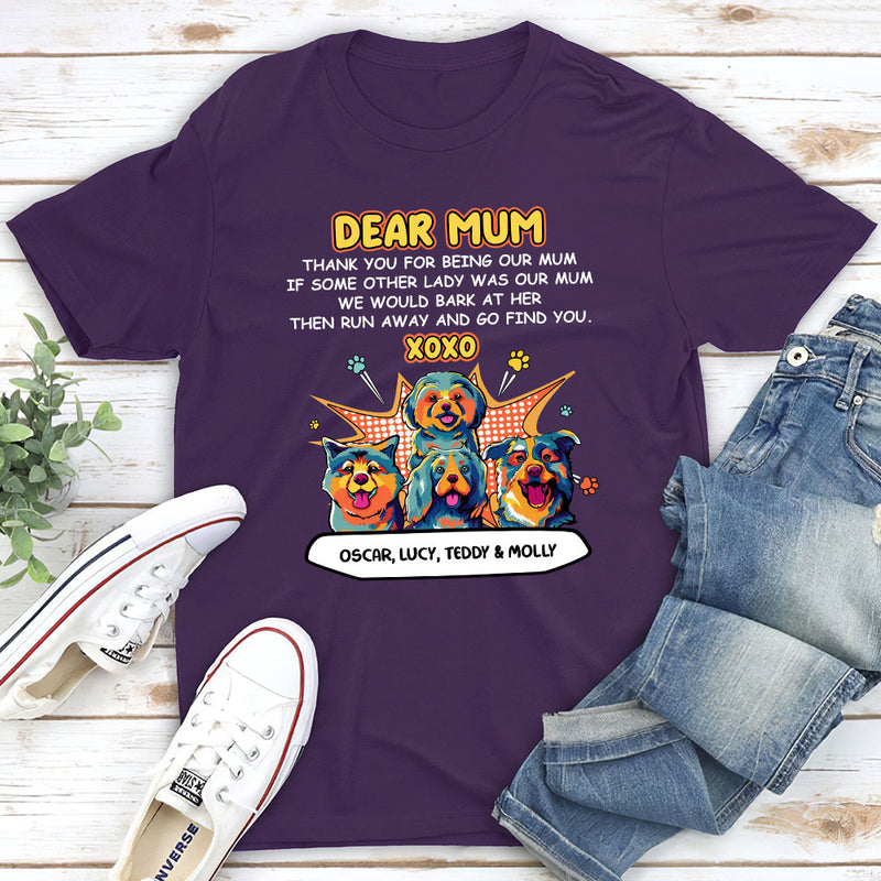 Pop Art Dear Dad XOXO - Personalized Custom Unisex T-shirt