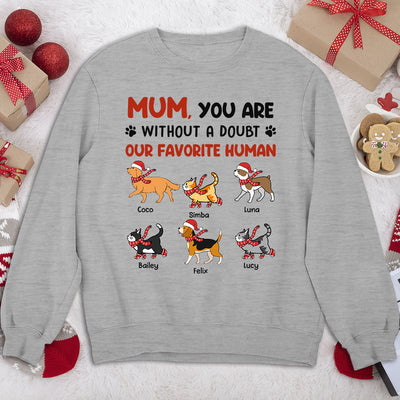 Favorite Dad Mom No Doubt - Personalized Custom Sweatshirt