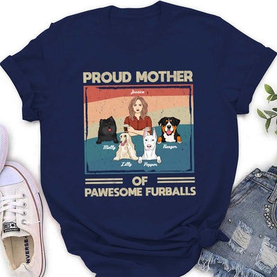 Proud To Be A Dog Mom - Personalized Custom Women's T-shirt