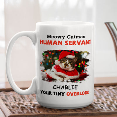 Meowy Catmas Servant - Personalized Custom Coffee Mug