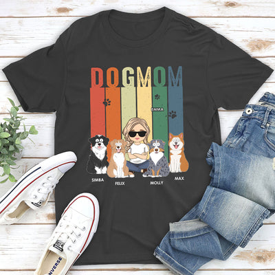 Super Dog Mom - Personalized Custom Unisex T-shirt
