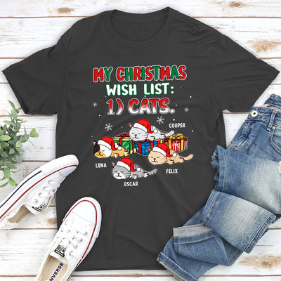 Christmas Wish List - Personalized Custom Unisex T-shirt