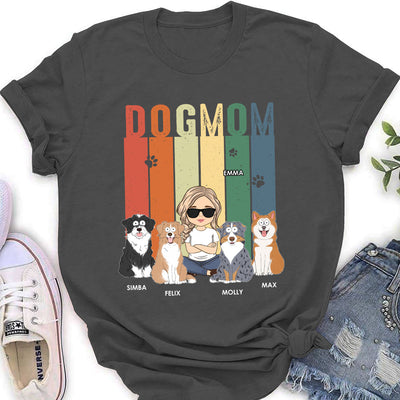 Super Dog Mom - Personalized Custom Women's T-shirt