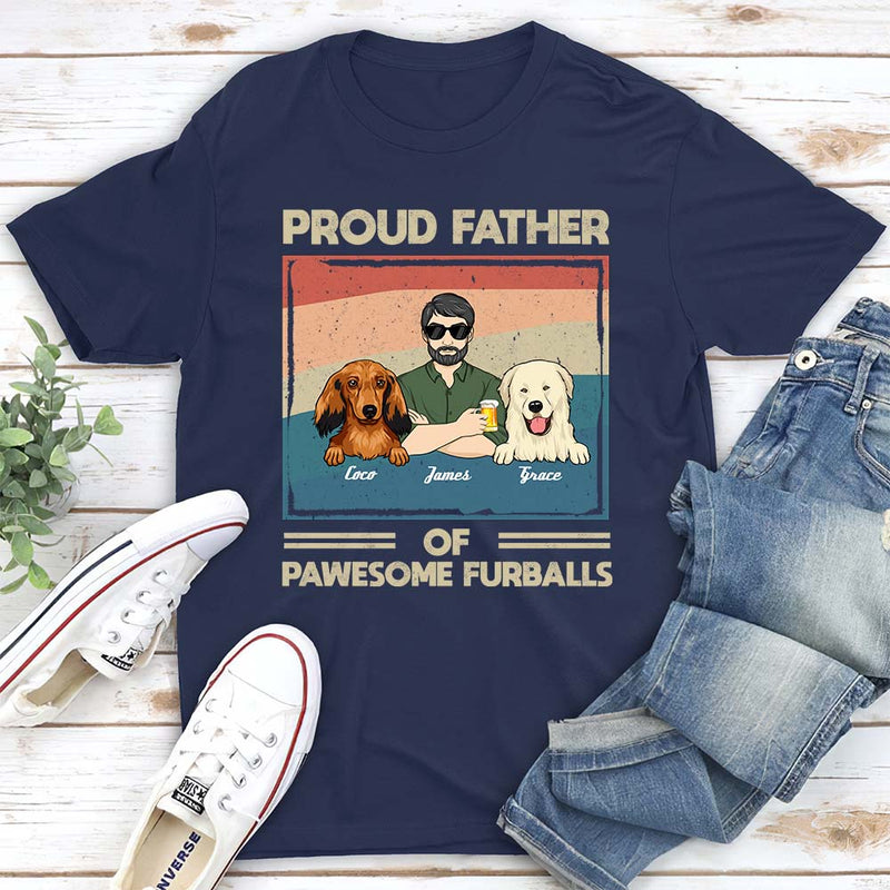 Proud To Be A Dog Dad - Personalized Custom Unisex T-shirt