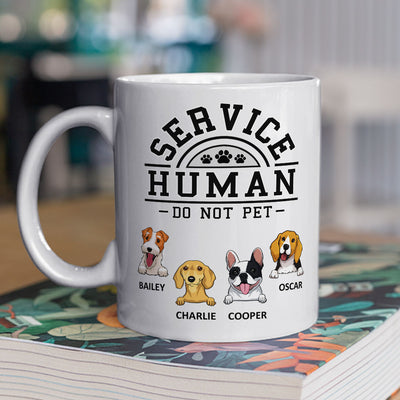 Dogs Service Human Logo - Personalized Custom Coffee Mug