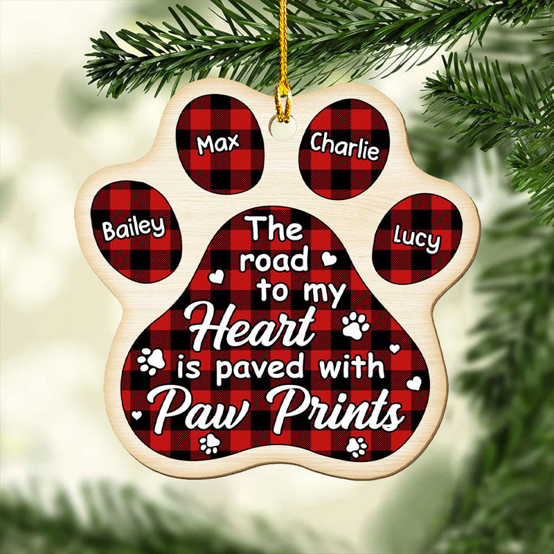 The Road To My Heart - Personalized Custom 1-layered Wood Ornament