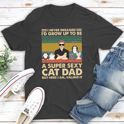 Super Sexy Cat Mom - Personalized Custom Unisex T-shirt