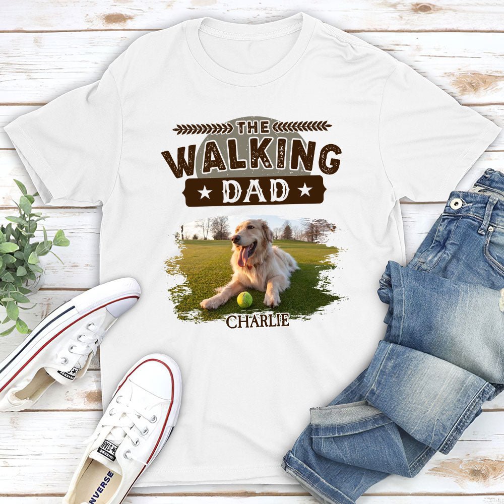 The Vintage Walking Dad - Personalized Custom Unisex T-shirt 