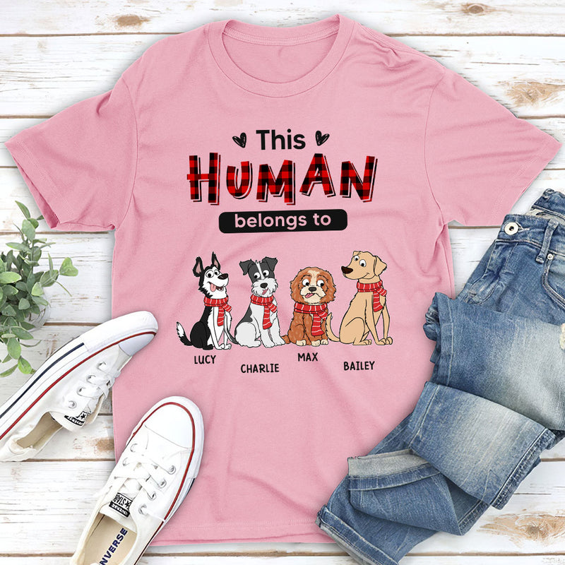 Funny Belongs To - Personalized Custom Premium T-shirt