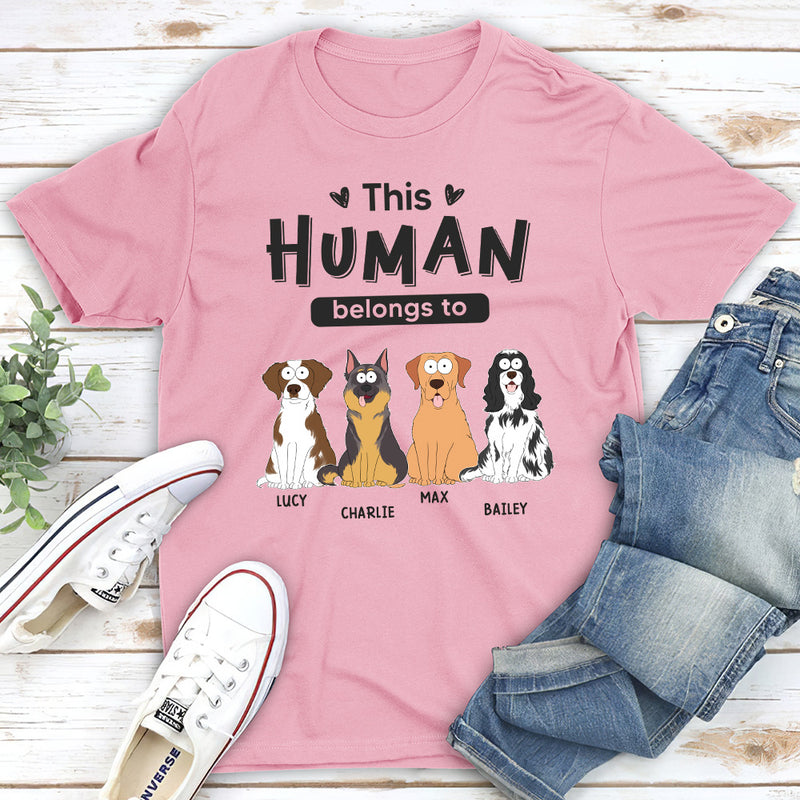 Belongs To Pets - Personalized Custom Premium T-shirt