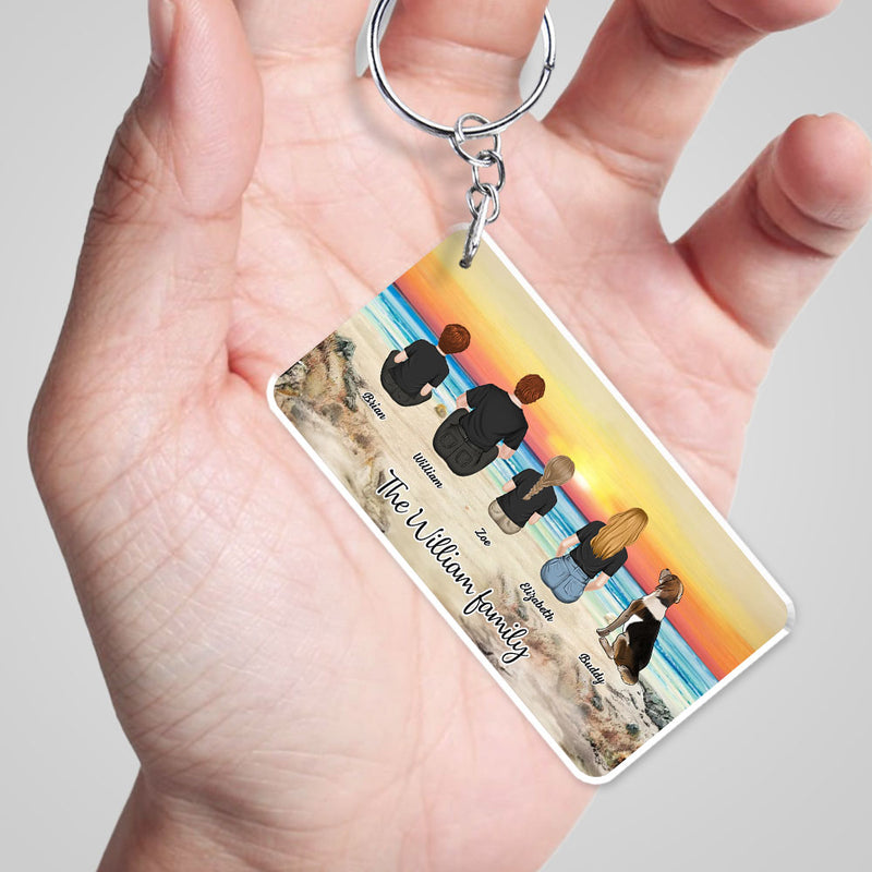 Whole Family Together - Personalized Custom Acrylic Keychain