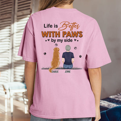 Paws By My Side - Personalized Custom Premium T-shirt