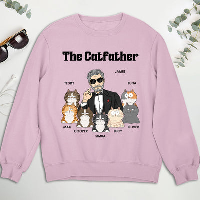 The Cool Catfather - Personalized Custom Sweatshirt