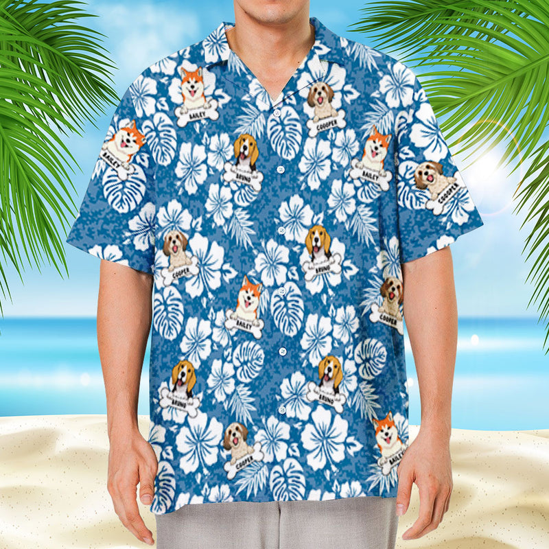 Dog Pattern - Personalized Custom Hawaiian Shirt