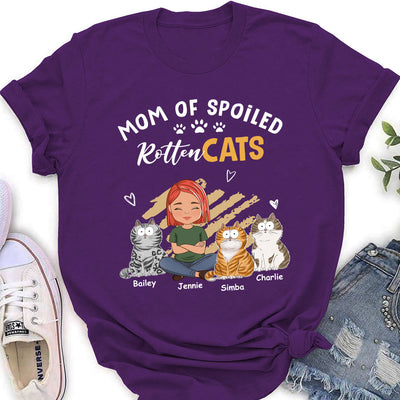 Spoiled Cats Funny - Personalized Custom Women's T-shirt