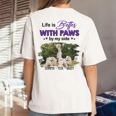 Paws By My Side Photo - Personalized Custom Unisex T-shirt