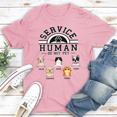 Pet Service Human Logo - Personalized Custom Premium T-shirt