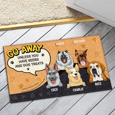 Go Away Unless You - Personalized Custom Doormat