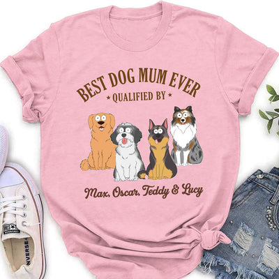 Best Dad Qualified By - Personalized Custom Women's T-shirt