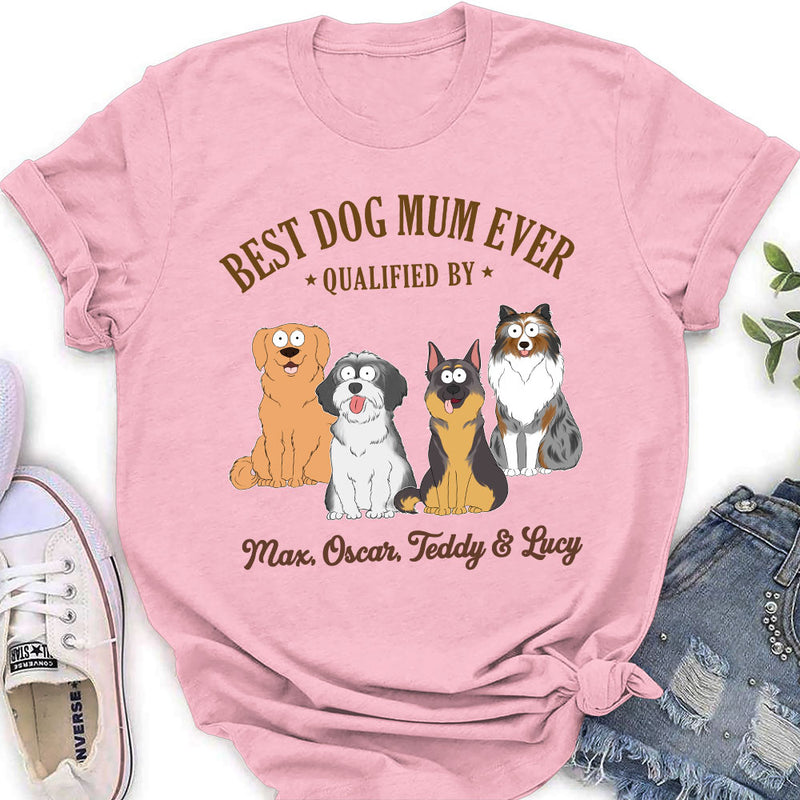Best Dad Qualified By - Personalized Custom Women&