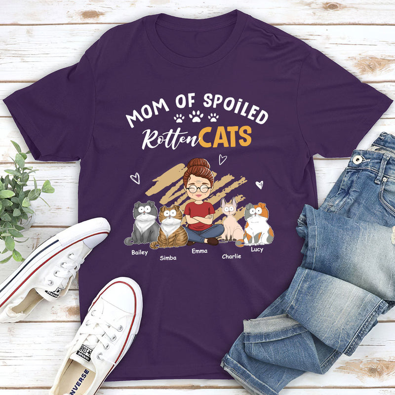 Spoiled Cats Funny - Personalized Custom Unisex T-shirt