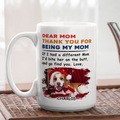 Bite The Butt Christmas - Personalized Custom Coffee Mug