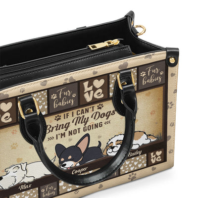 Bring My Dog - Personalized Custom Leather Bag