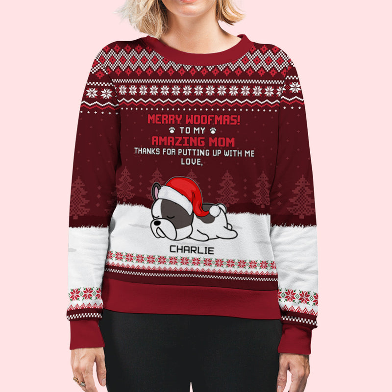 Amazing Dad Christmas - Personalized Custom All-Over-Print Sweatshirt