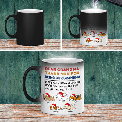 Bite The Butt Christmas - Personalized Custom Color Changing Mug