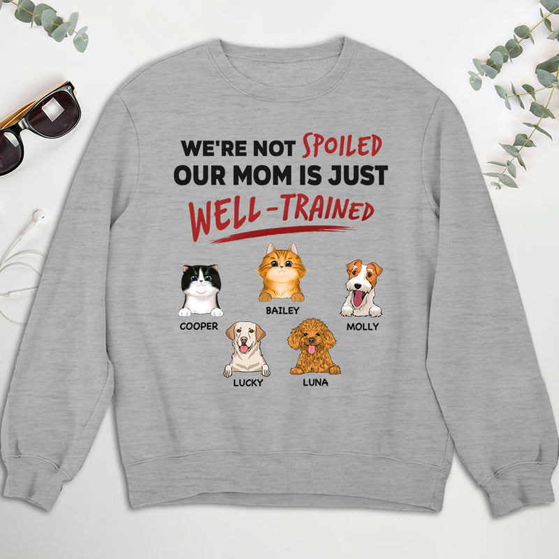 Our Dad Is Just Well Trained - Personalized Custom Sweatshirt