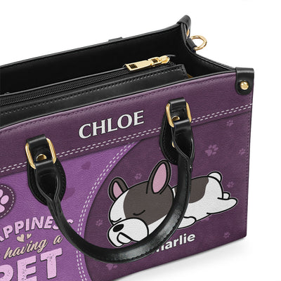 Having A Pet - Personalized Custom Leather Bag